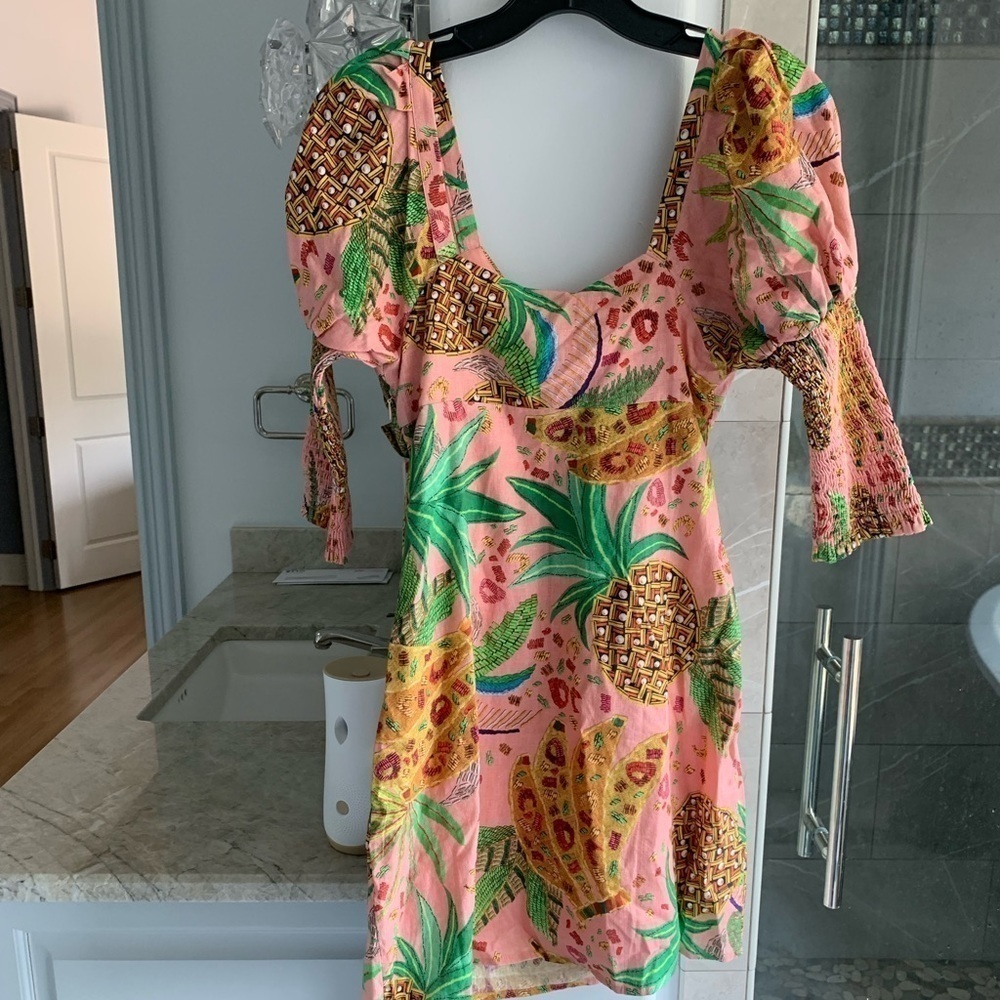 Farm Rio Mixed Fruits Mini Dress - Picture 14 of 15